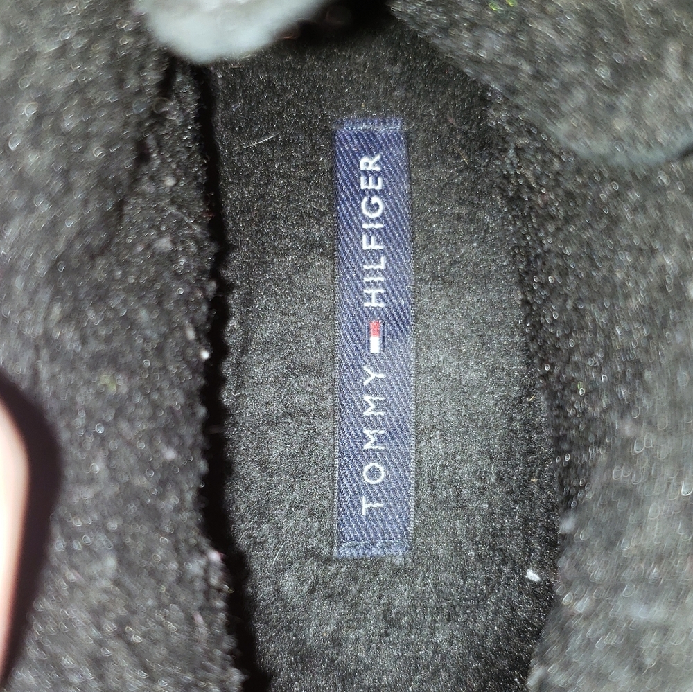 Tommy Hilfiger Zaria black suede wedge boot sz 7.5 - Picture 10 of 11